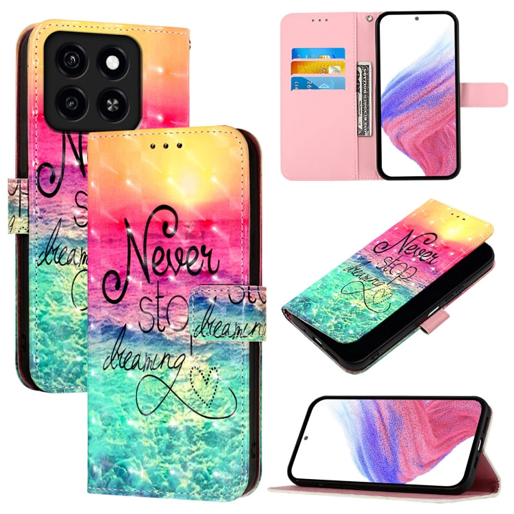 3D Painting Horizontal Flip Leather Phone Case, For ZTE Blade A75 5G / Nubia Focus, For ZTE Blade A75 4G, For ZTE Blade A35 / A55, For ZTE Blade V60 / Axon 60, For ZTE Nubia Z60 Ultra, For ZTE Blade A73 5G