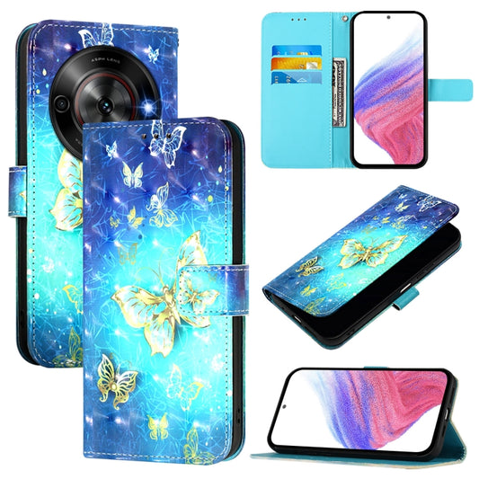 3D Painting Horizontal Flip Leather Phone Case, For ZTE Blade A75 5G / Nubia Focus, For ZTE Blade A75 4G, For ZTE Blade A35 / A55, For ZTE Blade V60 / Axon 60, For ZTE Nubia Z60 Ultra, For ZTE Blade A73 5G