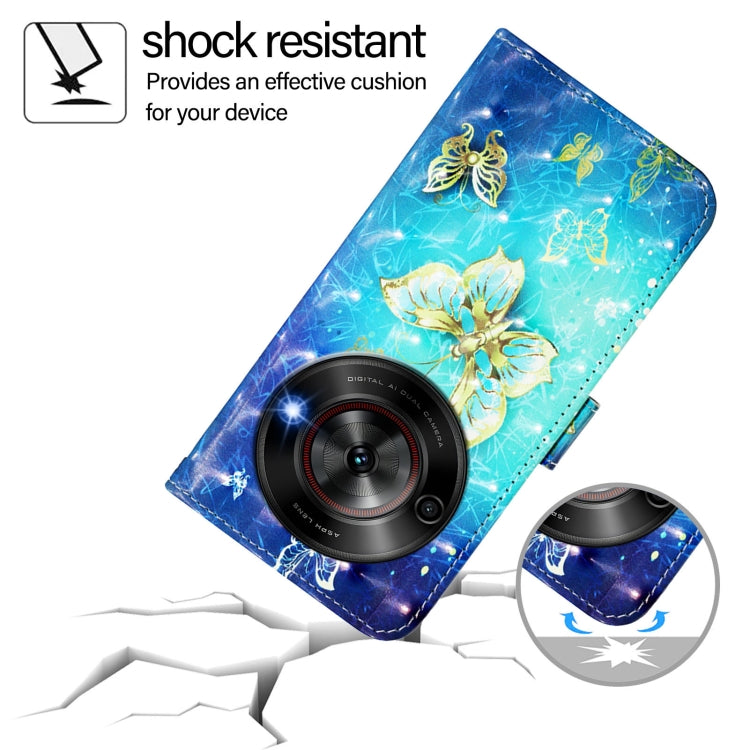 3D Painting Horizontal Flip Leather Phone Case, For ZTE Blade A75 5G / Nubia Focus, For ZTE Blade A75 4G, For ZTE Blade A35 / A55, For ZTE Blade V60 / Axon 60, For ZTE Nubia Z60 Ultra, For ZTE Blade A73 5G