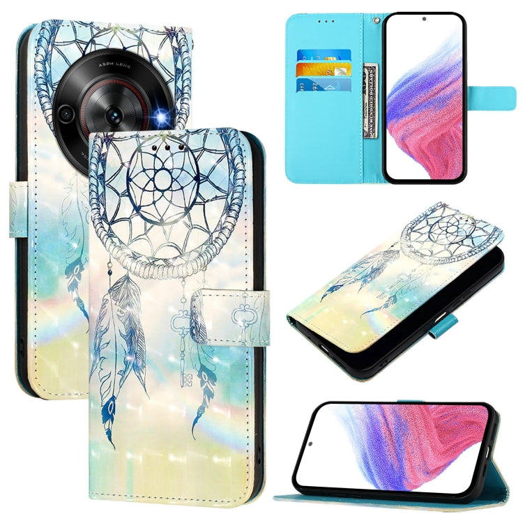 3D Painting Horizontal Flip Leather Phone Case, For ZTE Blade A75 5G / Nubia Focus, For ZTE Blade A75 4G, For ZTE Blade A35 / A55, For ZTE Blade V60 / Axon 60, For ZTE Nubia Z60 Ultra, For ZTE Blade A73 5G