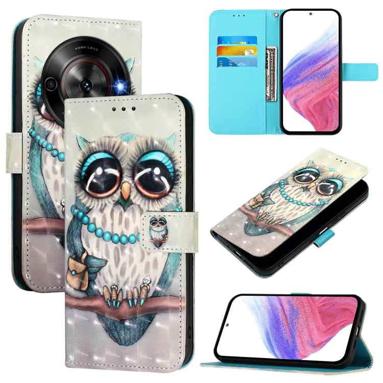 3D Painting Horizontal Flip Leather Phone Case, For ZTE Blade A75 5G / Nubia Focus, For ZTE Blade A75 4G, For ZTE Blade A35 / A55, For ZTE Blade V60 / Axon 60, For ZTE Nubia Z60 Ultra, For ZTE Blade A73 5G