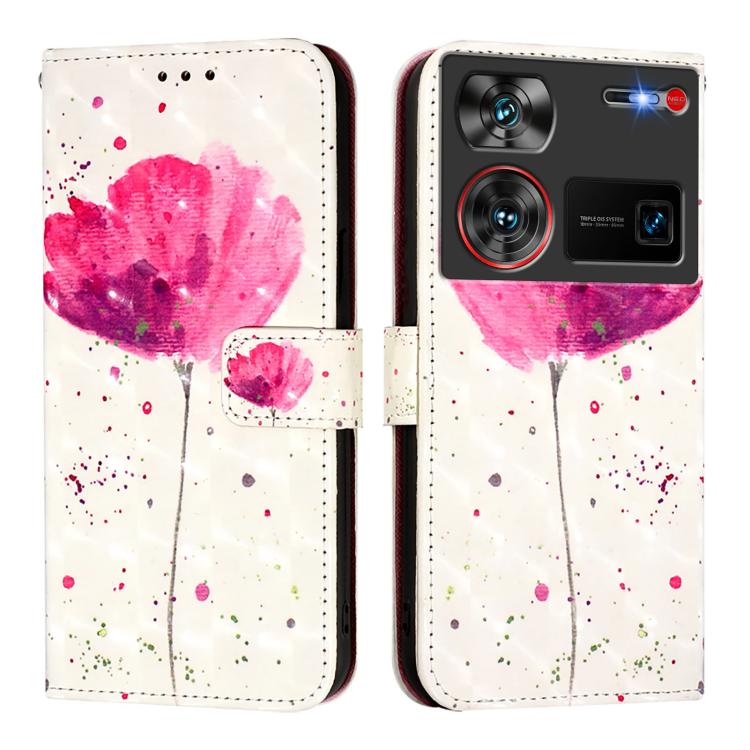 3D Painting Horizontal Flip Leather Phone Case, For ZTE Blade A75 5G / Nubia Focus, For ZTE Blade A75 4G, For ZTE Blade A35 / A55, For ZTE Blade V60 / Axon 60, For ZTE Nubia Z60 Ultra, For ZTE Blade A73 5G