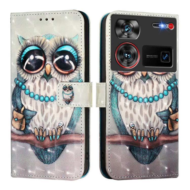 3D Painting Horizontal Flip Leather Phone Case, For ZTE Blade A75 5G / Nubia Focus, For ZTE Blade A75 4G, For ZTE Blade A35 / A55, For ZTE Blade V60 / Axon 60, For ZTE Nubia Z60 Ultra, For ZTE Blade A73 5G