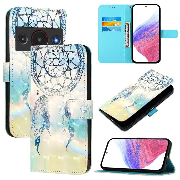 3D Painting Horizontal Flip Leather Phone Case, For ZTE nubia Neo 5 5G, For ZTE nubia Neo 5 GT 5G, For ZTE nubia P7 Pro 5G / Optus X Value 5G, For ZTE nubia P9 Pro 5G / Optus X Pro 2 5G, For ZTE nubia RedMagic 11 Air                                    ...