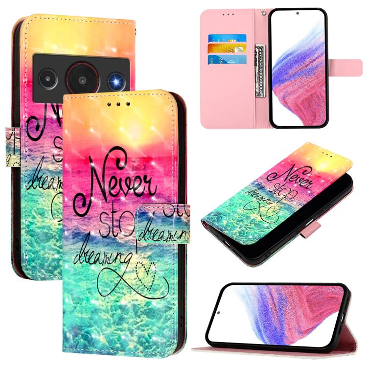 3D Painting Horizontal Flip Leather Phone Case, For ZTE nubia Neo 5 5G, For ZTE nubia Neo 5 GT 5G, For ZTE nubia P7 Pro 5G / Optus X Value 5G, For ZTE nubia P9 Pro 5G / Optus X Pro 2 5G, For ZTE nubia RedMagic 11 Air                                    ...
