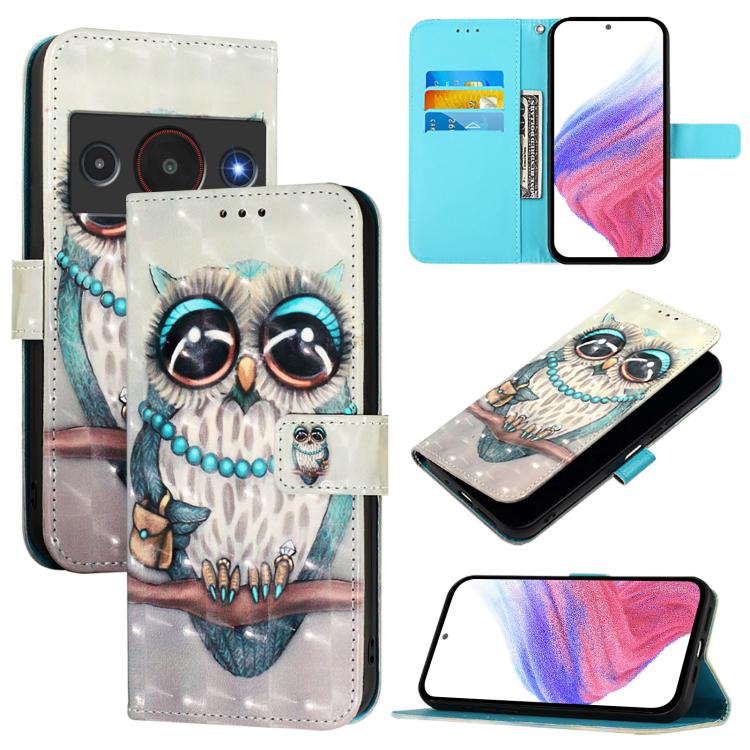 3D Painting Horizontal Flip Leather Phone Case, For ZTE nubia Neo 5 5G, For ZTE nubia Neo 5 GT 5G, For ZTE nubia P7 Pro 5G / Optus X Value 5G, For ZTE nubia P9 Pro 5G / Optus X Pro 2 5G, For ZTE nubia RedMagic 11 Air                                    ...