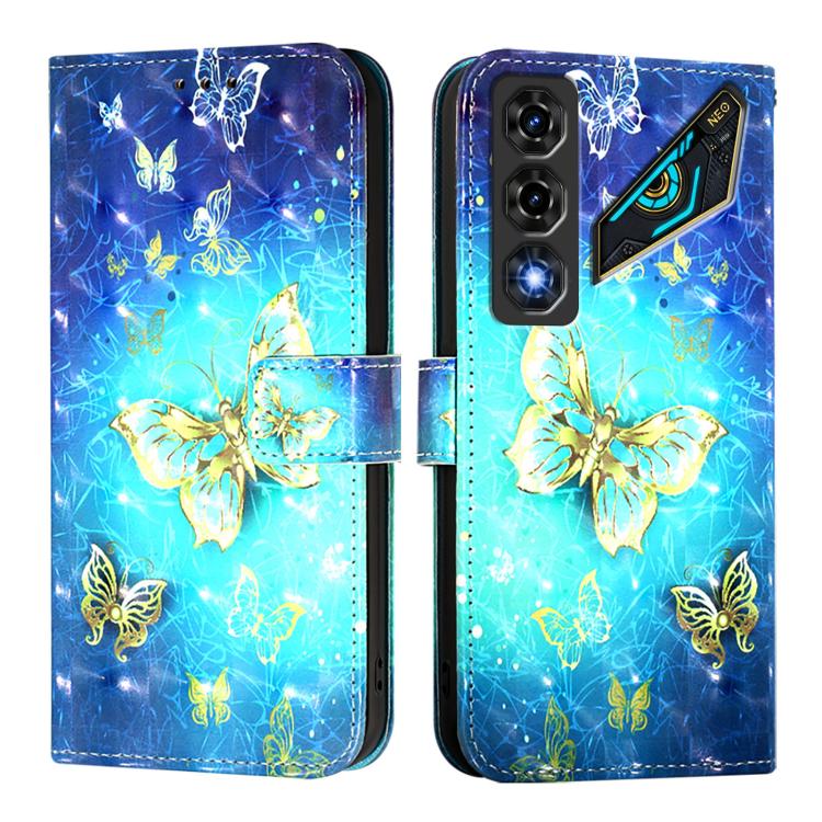 3D Painting Horizontal Flip Leather Phone Case, For ZTE nubia Neo 5 5G, For ZTE nubia Neo 5 GT 5G, For ZTE nubia P7 Pro 5G / Optus X Value 5G, For ZTE nubia P9 Pro 5G / Optus X Pro 2 5G, For ZTE nubia RedMagic 11 Air                                    ...