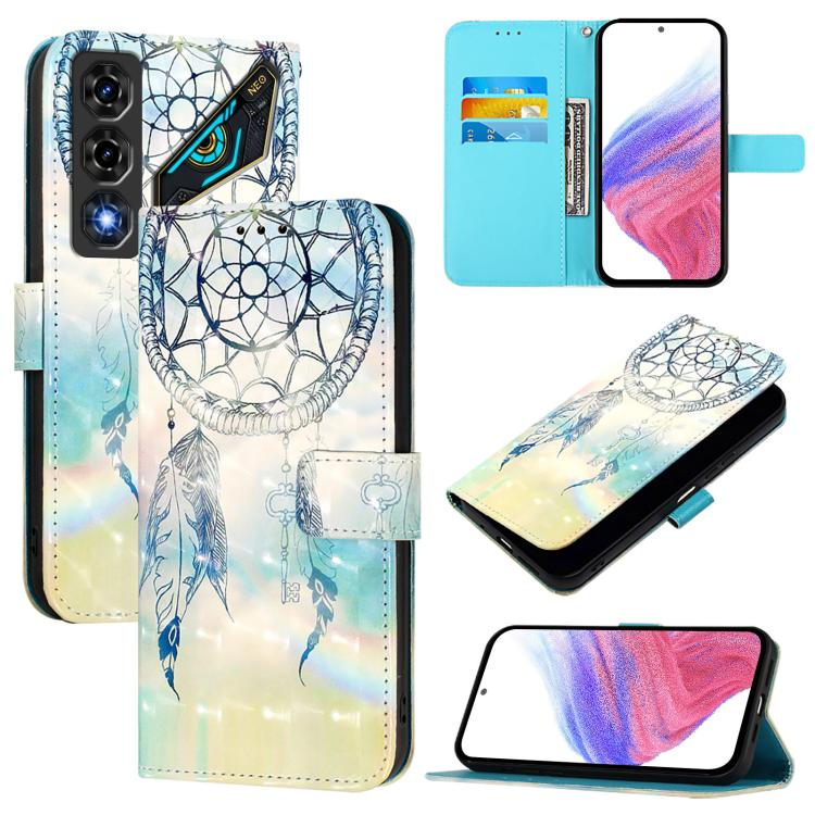 3D Painting Horizontal Flip Leather Phone Case, For ZTE nubia Neo 5 5G, For ZTE nubia Neo 5 GT 5G, For ZTE nubia P7 Pro 5G / Optus X Value 5G, For ZTE nubia P9 Pro 5G / Optus X Pro 2 5G, For ZTE nubia RedMagic 11 Air                                    ...
