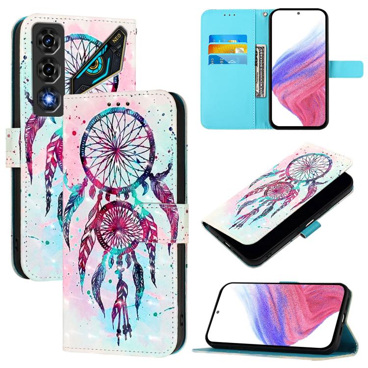 3D Painting Horizontal Flip Leather Phone Case, For ZTE nubia Neo 5 5G, For ZTE nubia Neo 5 GT 5G, For ZTE nubia P7 Pro 5G / Optus X Value 5G, For ZTE nubia P9 Pro 5G / Optus X Pro 2 5G, For ZTE nubia RedMagic 11 Air                                    ...