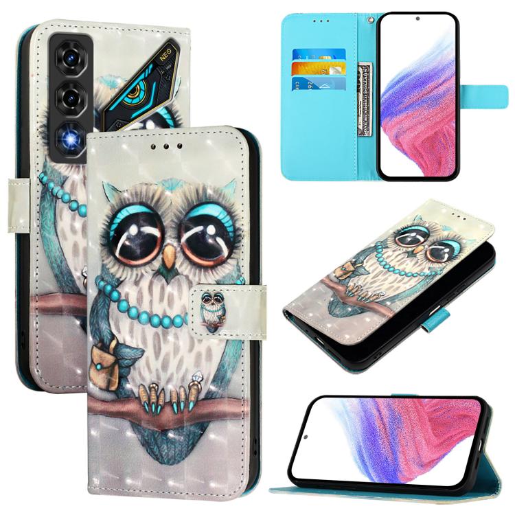 3D Painting Horizontal Flip Leather Phone Case, For ZTE nubia Neo 5 5G, For ZTE nubia Neo 5 GT 5G, For ZTE nubia P7 Pro 5G / Optus X Value 5G, For ZTE nubia P9 Pro 5G / Optus X Pro 2 5G, For ZTE nubia RedMagic 11 Air                                    ...