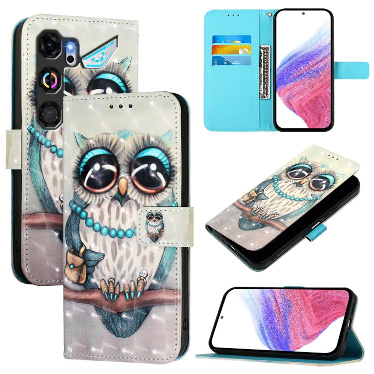 3D Painting Horizontal Flip Leather Phone Case, For ZTE nubia Neo 5 5G, For ZTE nubia Neo 5 GT 5G, For ZTE nubia P7 Pro 5G / Optus X Value 5G, For ZTE nubia P9 Pro 5G / Optus X Pro 2 5G, For ZTE nubia RedMagic 11 Air                                    ...
