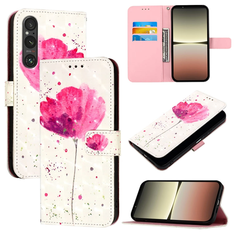 3D Painting Horizontal Flip Leather Phone Case, For Sony Xperia 1 VIII, For Sony Xperia 10 VI, For Sony Xperia 1 VI, For Sony Xperia 5 VI, For Sony Xperia 5 V, For Sony Xperia 1 V