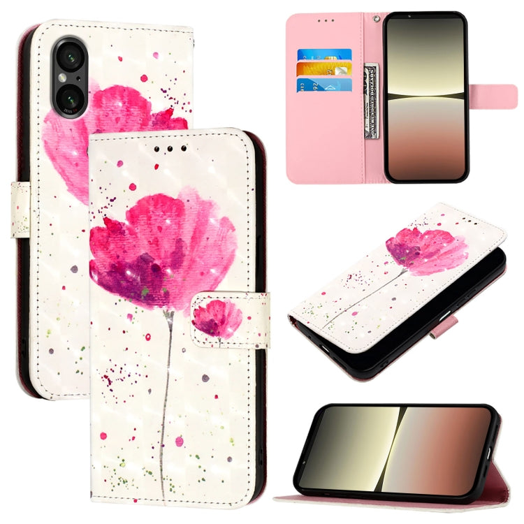 3D Painting Horizontal Flip Leather Phone Case, For Sony Xperia 1 VIII, For Sony Xperia 10 VI, For Sony Xperia 1 VI, For Sony Xperia 5 VI, For Sony Xperia 5 V, For Sony Xperia 1 V