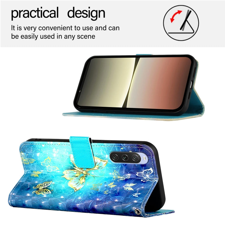 3D Painting Horizontal Flip Leather Phone Case, For Sony Xperia 10 V, For Sony Xperia 5 IV, For Sony Xperia 10 IV