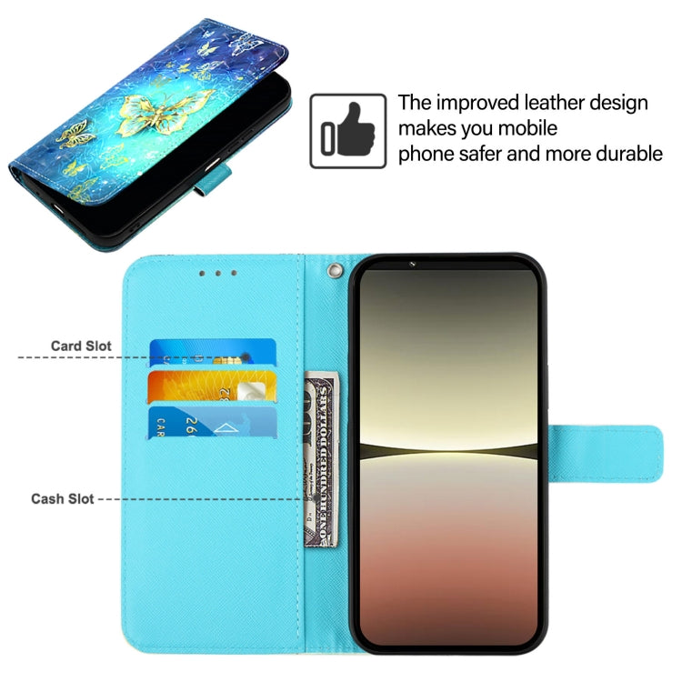 3D Painting Horizontal Flip Leather Phone Case, For Sony Xperia 10 V, For Sony Xperia 5 IV, For Sony Xperia 10 IV