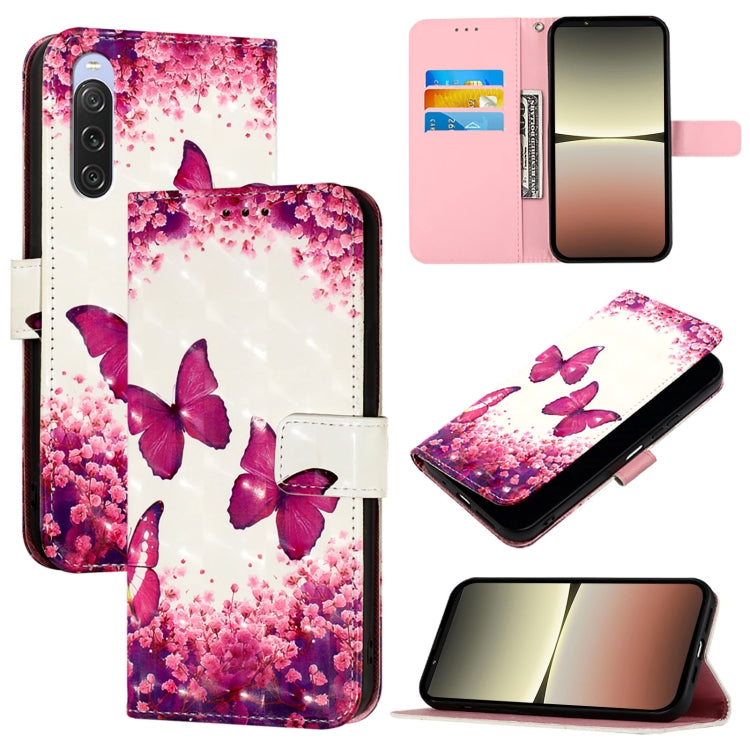 3D Painting Horizontal Flip Leather Phone Case, For Sony Xperia 10 V, For Sony Xperia 5 IV, For Sony Xperia 10 IV