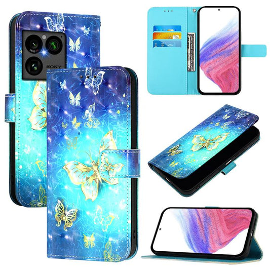 3D Painting Horizontal Flip Leather Phone Case, For Sony Xperia 1 VIII, For Sony Xperia 10 VI, For Sony Xperia 1 VI, For Sony Xperia 5 VI, For Sony Xperia 5 V, For Sony Xperia 1 V