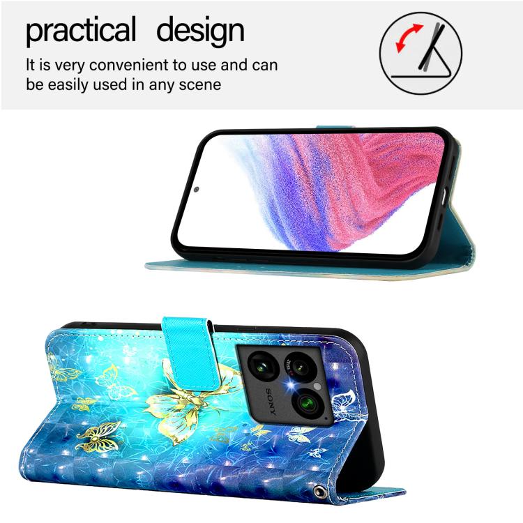 3D Painting Horizontal Flip Leather Phone Case, For Sony Xperia 1 VIII, For Sony Xperia 10 VI, For Sony Xperia 1 VI, For Sony Xperia 5 VI, For Sony Xperia 5 V, For Sony Xperia 1 V