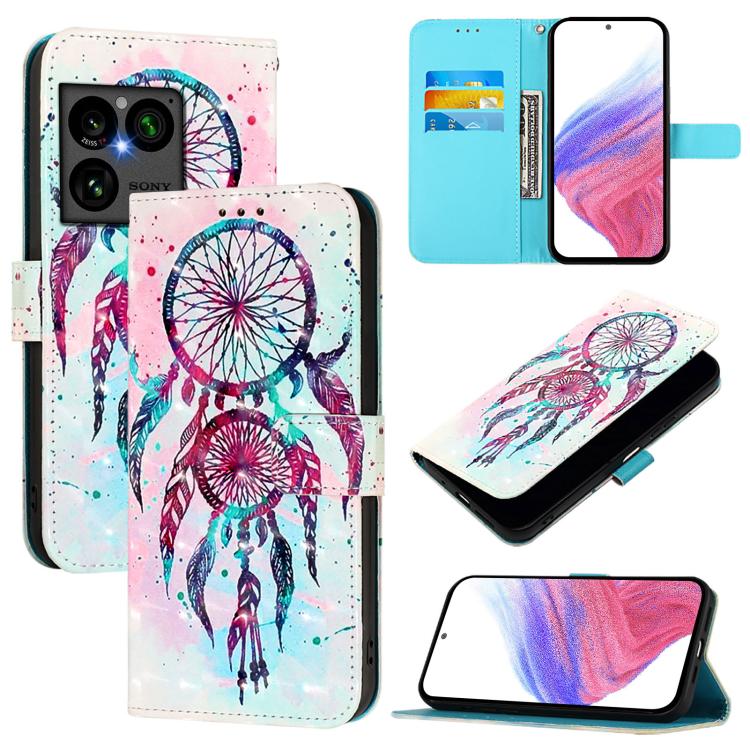 3D Painting Horizontal Flip Leather Phone Case, For Sony Xperia 1 VIII, For Sony Xperia 10 VI, For Sony Xperia 1 VI, For Sony Xperia 5 VI, For Sony Xperia 5 V, For Sony Xperia 1 V