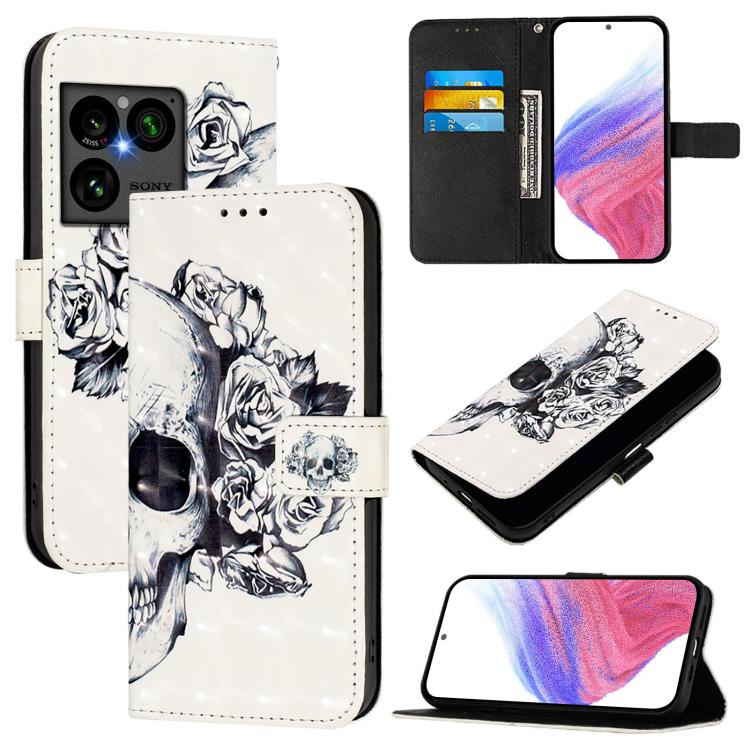 3D Painting Horizontal Flip Leather Phone Case, For Sony Xperia 1 VIII, For Sony Xperia 10 VI, For Sony Xperia 1 VI, For Sony Xperia 5 VI, For Sony Xperia 5 V, For Sony Xperia 1 V