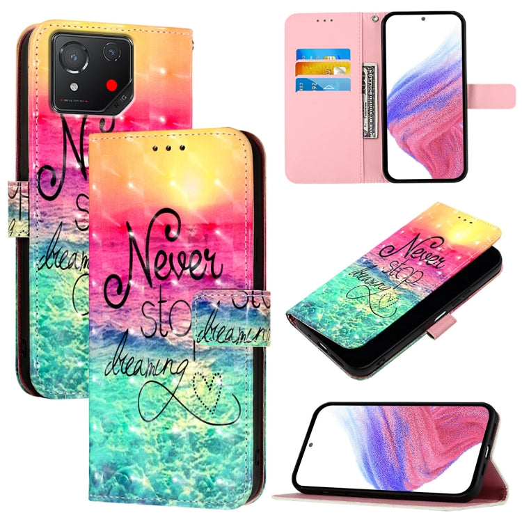 3D Painting Horizontal Flip Leather Phone Case, For Asus ROG Phone 9 / 9 Pro, For Asus Zenfone 11 Ultra, For Asus ROG Phone 8