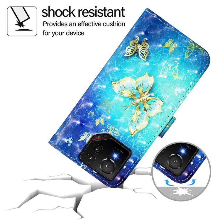 3D Painting Horizontal Flip Leather Phone Case, For Asus ROG Phone 9 / 9 Pro, For Asus Zenfone 11 Ultra, For Asus ROG Phone 8