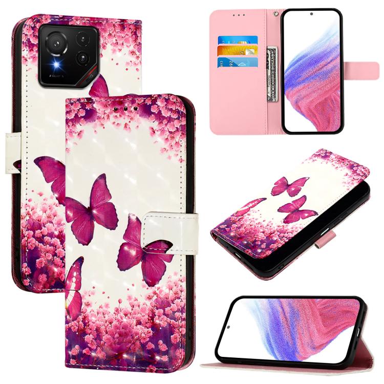 3D Painting Horizontal Flip Leather Phone Case, For Asus ROG Phone 9 / 9 Pro, For Asus Zenfone 11 Ultra, For Asus ROG Phone 8
