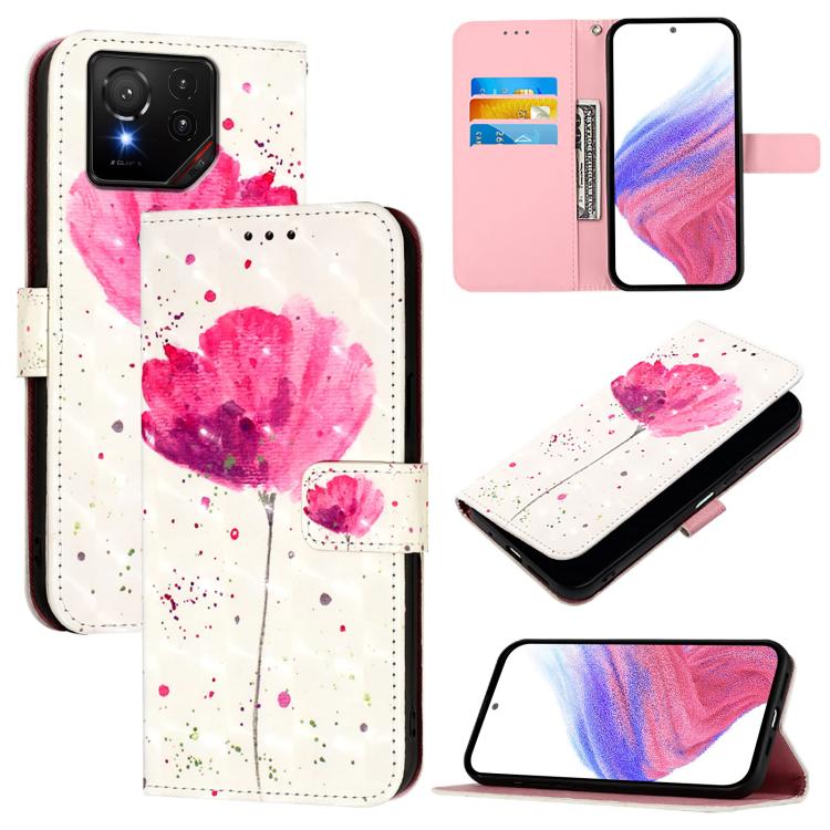 3D Painting Horizontal Flip Leather Phone Case, For Asus ROG Phone 9 / 9 Pro, For Asus Zenfone 11 Ultra, For Asus ROG Phone 8
