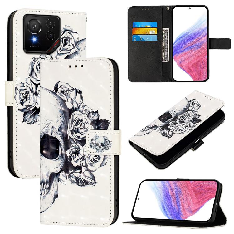 3D Painting Horizontal Flip Leather Phone Case, For Asus ROG Phone 9 / 9 Pro, For Asus Zenfone 11 Ultra, For Asus ROG Phone 8