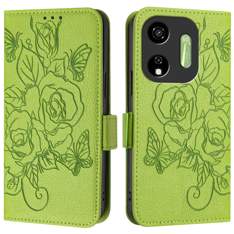 Embossed Rose RFID Anti-theft Leather Phone Case, For itel P55 5G, For itel RS4, For itel S24, For itel P55+, For itel P55 4G, For itel A05s, For itel A70, For itel A60 / A60s