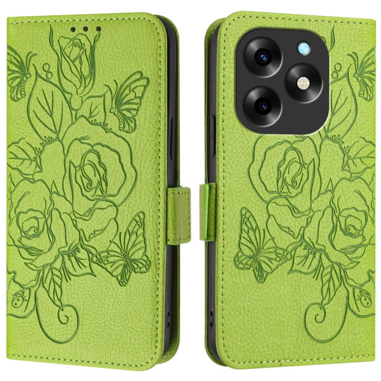 Embossed Rose RFID Anti-theft Leather Phone Case, For itel S23+, For itel S23, For itel S18, For itel P40, For itel S17 / Vision 3, For itel A58 / A49, For itel A27, For itel A48