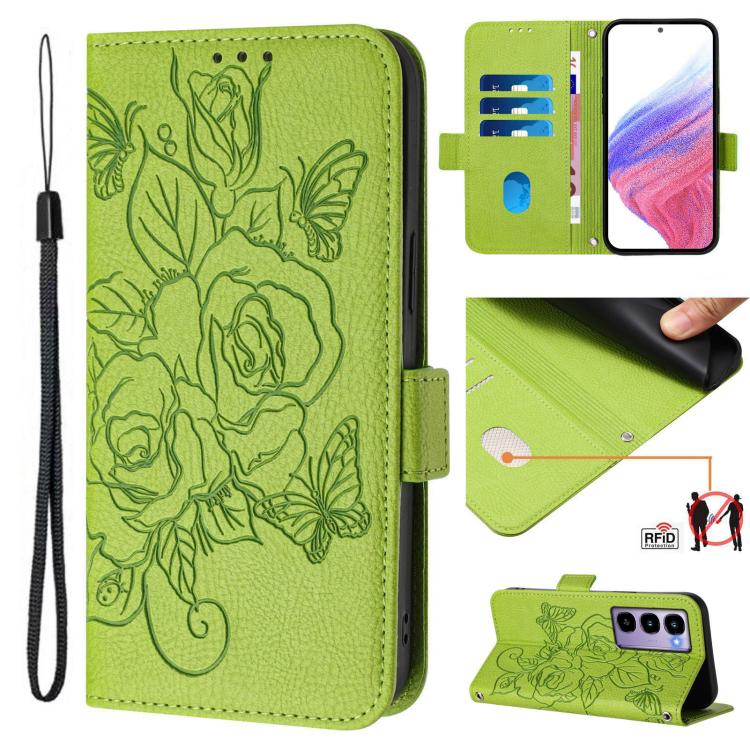 Embossed Rose RFID Anti-theft Leather Phone Case, For itel A200 4G / A200+ 4G, For itel A95 5G, For itel A90 4G, For itel City 100, For itel Power 70, For itel A80 4G, For itel A50C, For itel A50