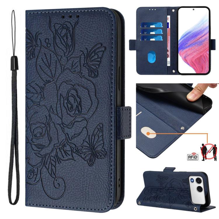 Embossed Rose RFID Anti-theft Leather Phone Case, For itel A200 4G / A200+ 4G, For itel A95 5G, For itel A90 4G, For itel City 100, For itel Power 70, For itel A80 4G, For itel A50C, For itel A50