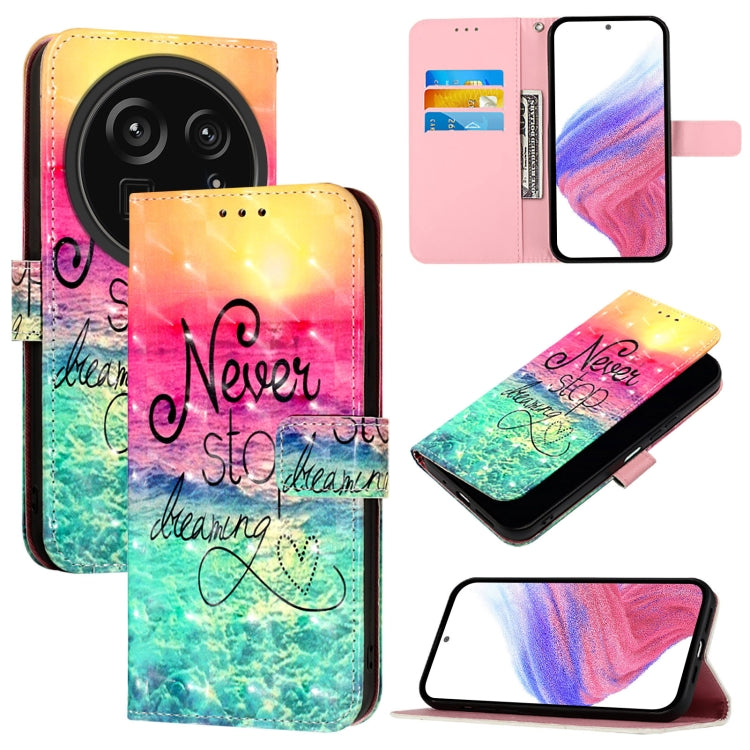 3D Painting Horizontal Flip Leather Phone Case, For Sharp Aquos wish6, For Sharp Aquos R11, For Sharp Aquos Sense10, For Sharp Aquos Sense9 Plus, For Sharp Aquos Sense9, For Sharp Aquos R9 Pro SH-54E