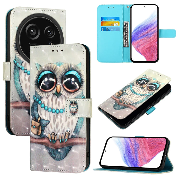 3D Painting Horizontal Flip Leather Phone Case, For Sharp Aquos wish6, For Sharp Aquos R11, For Sharp Aquos Sense10, For Sharp Aquos Sense9 Plus, For Sharp Aquos Sense9, For Sharp Aquos R9 Pro SH-54E