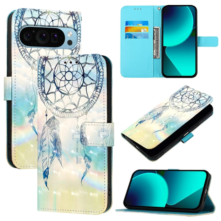 3D Painting Horizontal Flip Leather Phone Case, For Google Pixel 11 Pro XL, For Google Pixel 11 Pro / 11, For Google Pixel 9a, For Google Pixel 9 Pro XL, For Google Pixel 9 / 9 Pro, For Google Pixel 8a