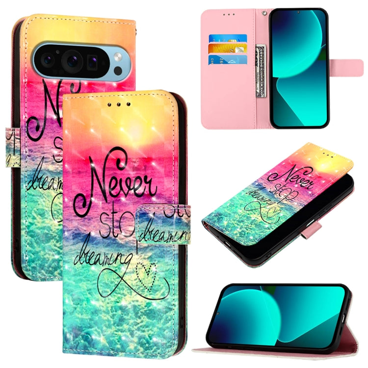 3D Painting Horizontal Flip Leather Phone Case, For Google Pixel 11 Pro XL, For Google Pixel 11 Pro / 11, For Google Pixel 9a, For Google Pixel 9 Pro XL, For Google Pixel 9 / 9 Pro, For Google Pixel 8a