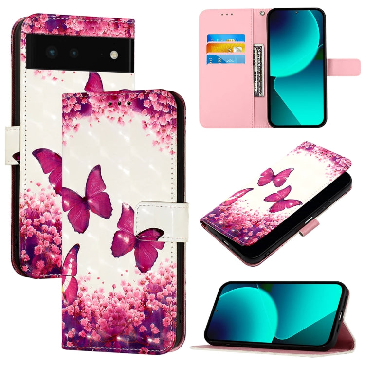 3D Painting Horizontal Flip Leather Phone Case, For Google Pixel 6, For Google Pixel 5a 5G, For Google Pixel 5, For Google Pixel 5 XL / Pixel 4a