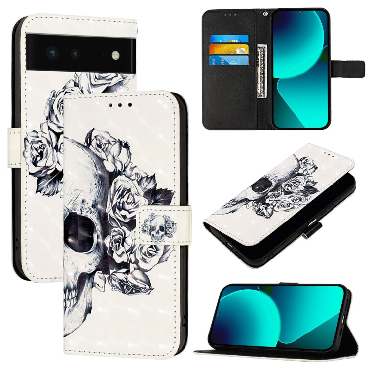 3D Painting Horizontal Flip Leather Phone Case, For Google Pixel 6, For Google Pixel 5a 5G, For Google Pixel 5, For Google Pixel 5 XL / Pixel 4a