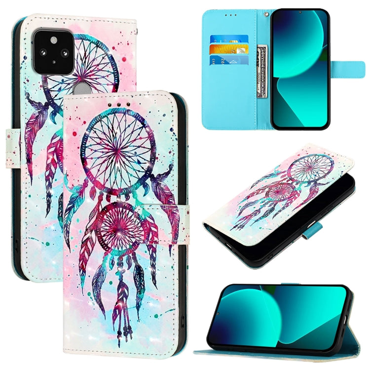 3D Painting Horizontal Flip Leather Phone Case, For Google Pixel 6, For Google Pixel 5a 5G, For Google Pixel 5, For Google Pixel 5 XL / Pixel 4a