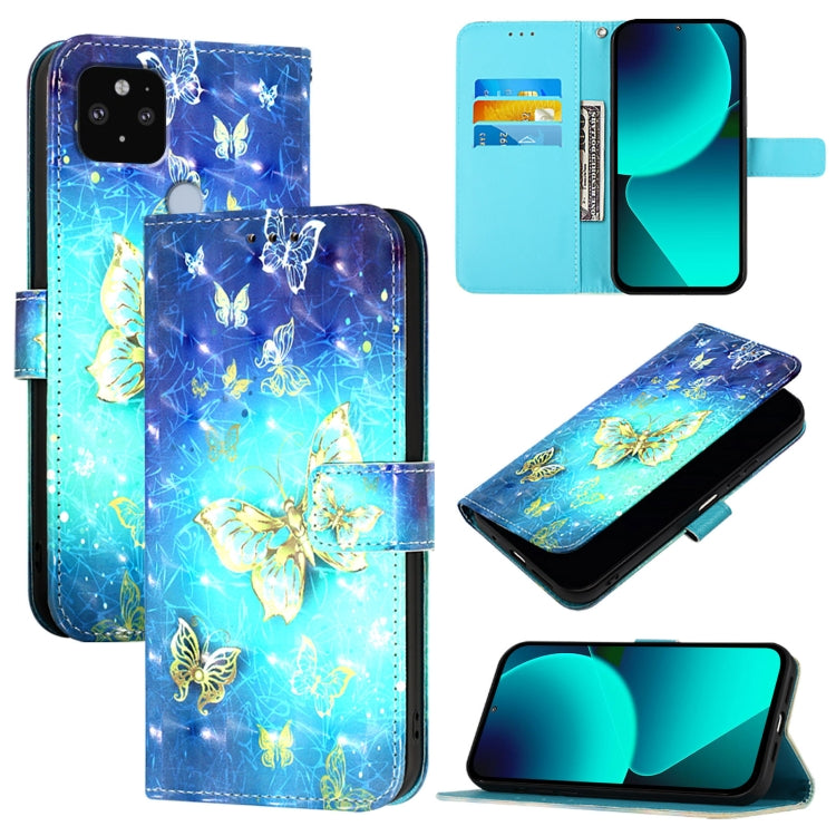 3D Painting Horizontal Flip Leather Phone Case, For Google Pixel 6, For Google Pixel 5a 5G, For Google Pixel 5, For Google Pixel 5 XL / Pixel 4a