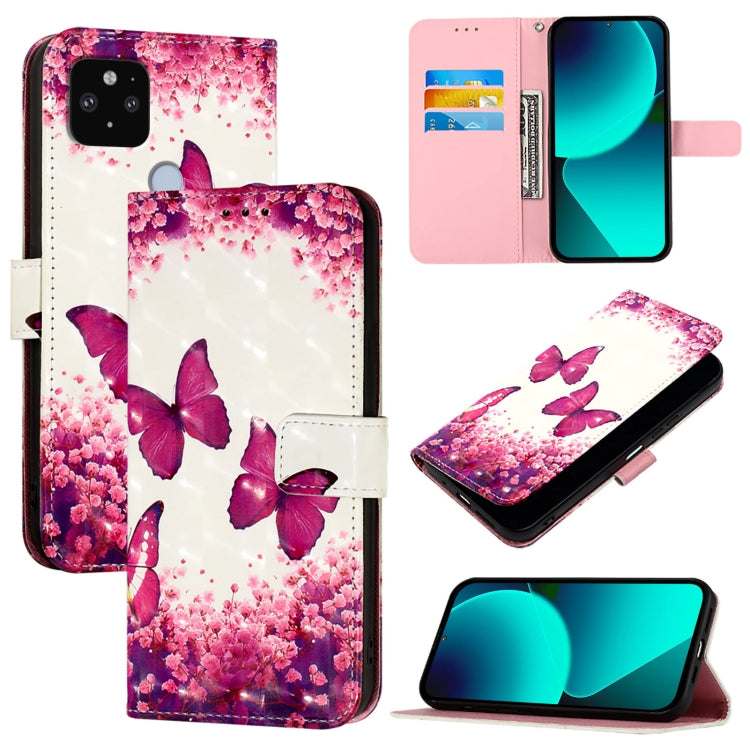 3D Painting Horizontal Flip Leather Phone Case, For Google Pixel 6, For Google Pixel 5a 5G, For Google Pixel 5, For Google Pixel 5 XL / Pixel 4a