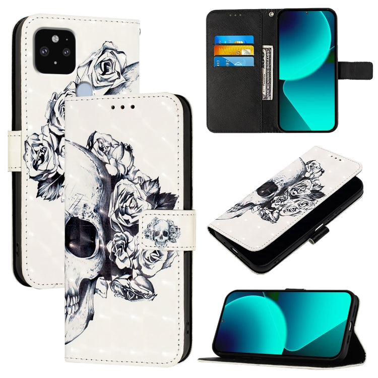 3D Painting Horizontal Flip Leather Phone Case, For Google Pixel 6, For Google Pixel 5a 5G, For Google Pixel 5, For Google Pixel 5 XL / Pixel 4a
