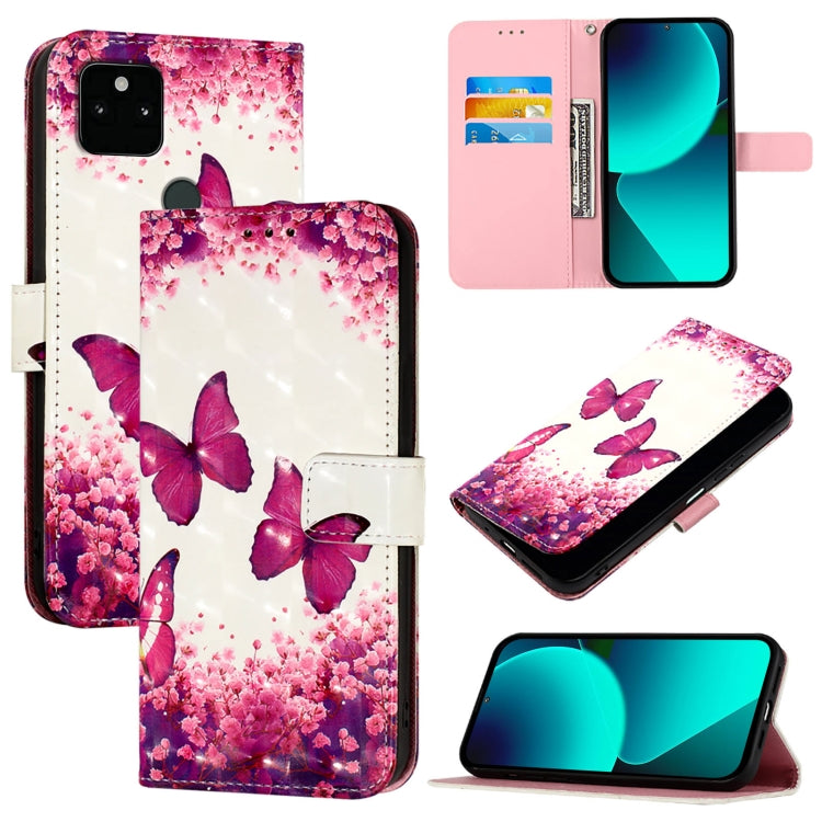 3D Painting Horizontal Flip Leather Phone Case, For Google Pixel 6, For Google Pixel 5a 5G, For Google Pixel 5, For Google Pixel 5 XL / Pixel 4a