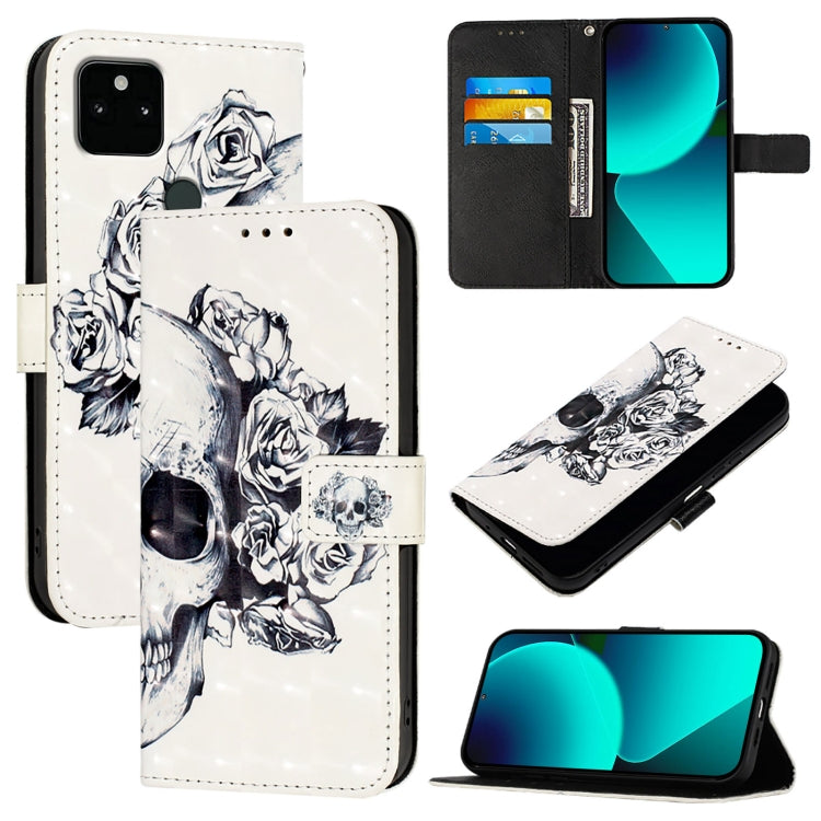 3D Painting Horizontal Flip Leather Phone Case, For Google Pixel 6, For Google Pixel 5a 5G, For Google Pixel 5, For Google Pixel 5 XL / Pixel 4a