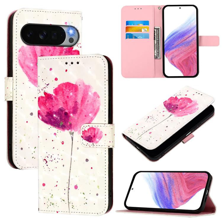 3D Painting Horizontal Flip Leather Phone Case, For Google Pixel 11 Pro XL, For Google Pixel 11 Pro / 11, For Google Pixel 9a, For Google Pixel 9 Pro XL, For Google Pixel 9 / 9 Pro, For Google Pixel 8a