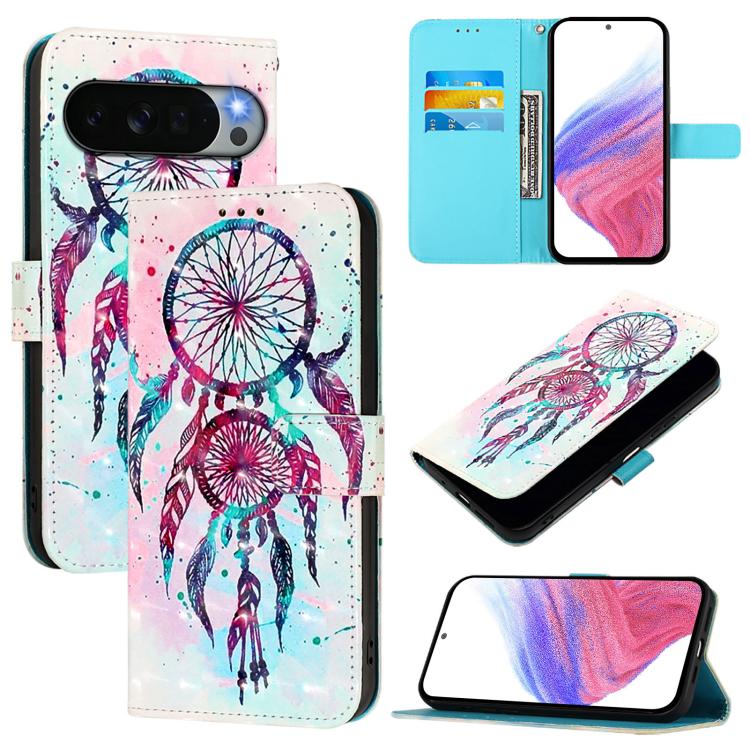 3D Painting Horizontal Flip Leather Phone Case, For Google Pixel 11 Pro XL, For Google Pixel 11 Pro / 11, For Google Pixel 9a, For Google Pixel 9 Pro XL, For Google Pixel 9 / 9 Pro, For Google Pixel 8a