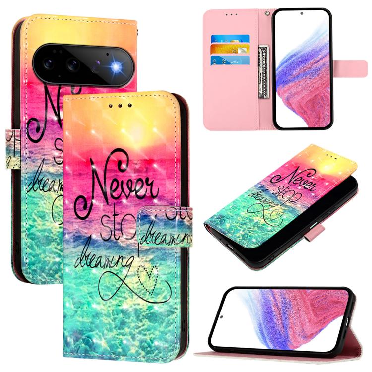 3D Painting Horizontal Flip Leather Phone Case, For Google Pixel 11 Pro XL, For Google Pixel 11 Pro / 11, For Google Pixel 9a, For Google Pixel 9 Pro XL, For Google Pixel 9 / 9 Pro, For Google Pixel 8a