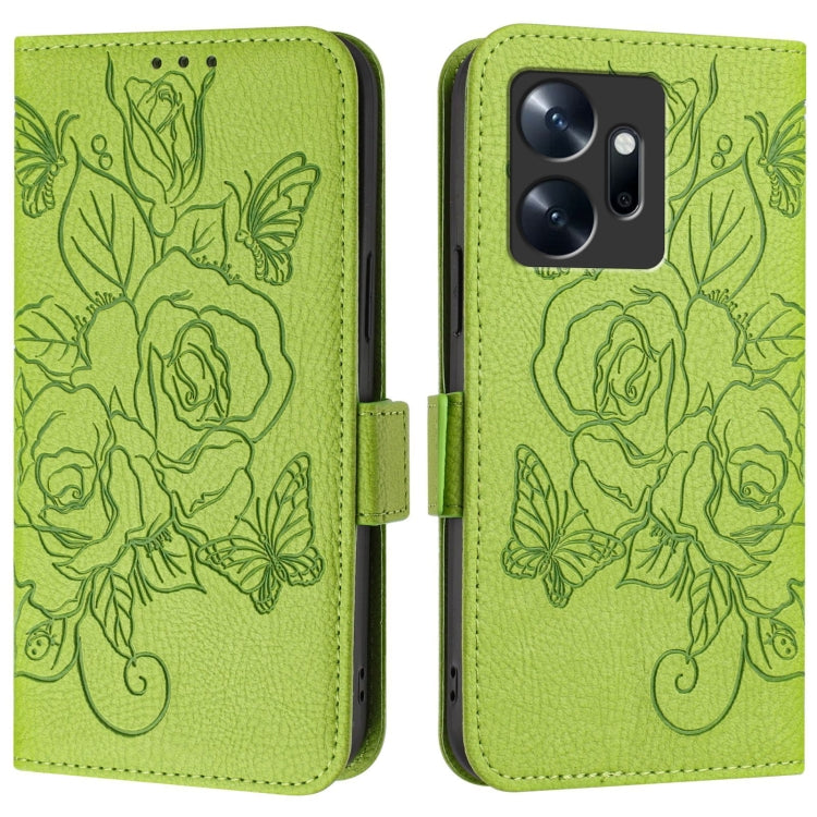 Embossed Rose RFID Anti-theft Leather Phone Case, For Infinix Zero 20, For Infinix Note 12 Pro 4G / Note 12 2023, For Infinix Note 12 Pro 5G / Note 12 5G, For Infinix Hot 10T / Hot 10s, For Infinix Hot 10i