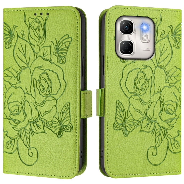 Embossed Rose RFID Anti-theft Leather Phone Case, For Infinix Hot 50i 5G / Smart 9 4G, For Infinix Hot 50 Pro+ 4G, For Infinix Hot 50 4G, For Infinix Hot 50 5G, For Infinix Zero 40 5G / 4G, For Infinix Note 40X 5G, For Infinix Note 40 5G               ...